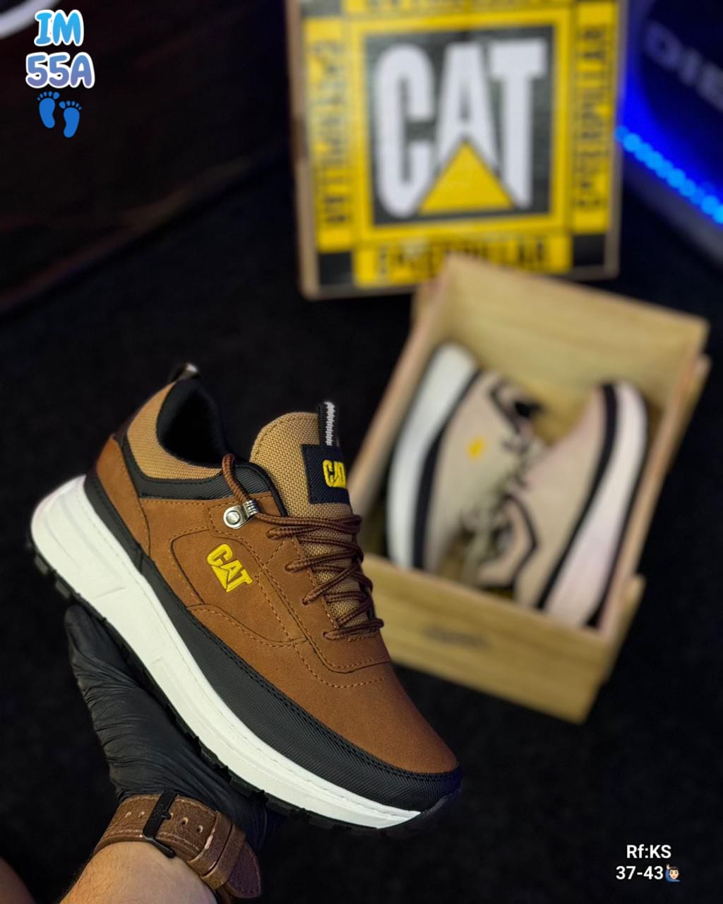 DEPORTIVO CATERPILLAR NEGRO